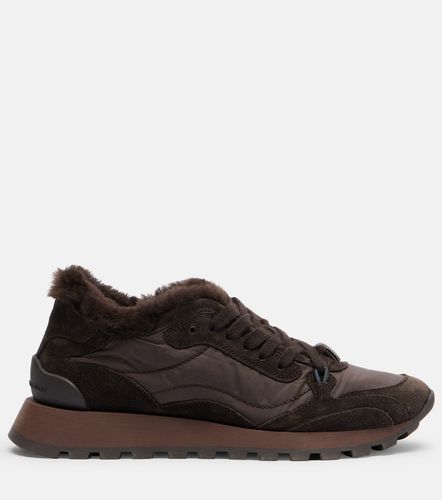 Sneakers Monili mit Shearling - Brunello Cucinelli - Modalova
