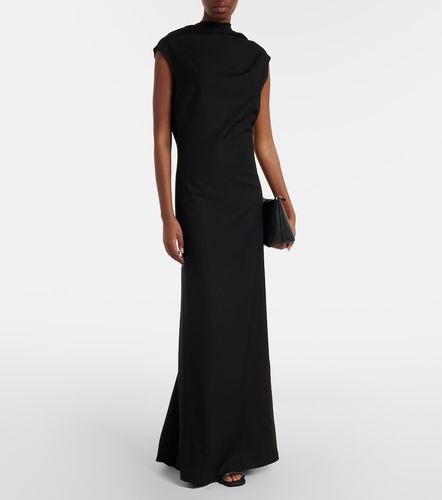 Monili draped wool-blend gown - Brunello Cucinelli - Modalova
