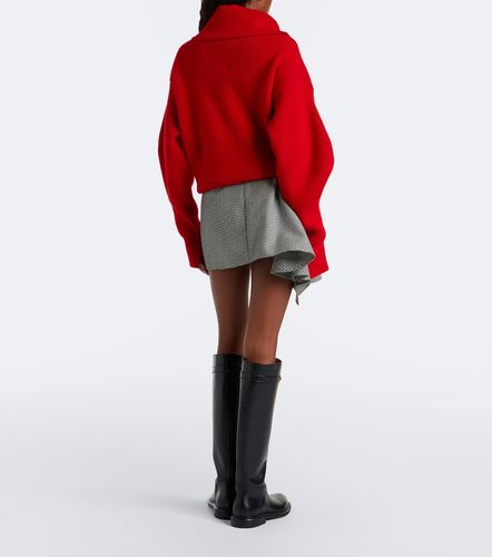Minigonna in lana e mohair a quadri - Givenchy - Modalova