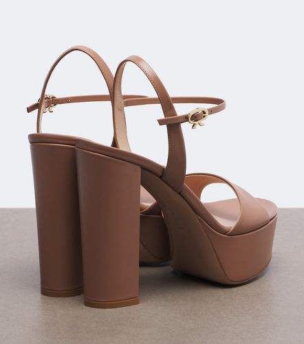 Leather platform sandals - Gianvito Rossi - Modalova
