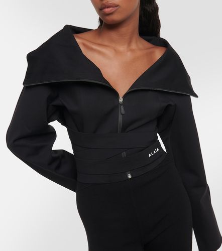 Alaïa Cropped-Jacke aus Jersey - Alaia - Modalova