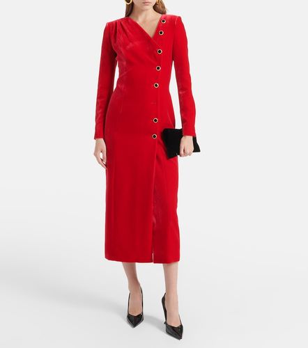 Alessandra Rich Midikleid aus Samt - Alessandra Rich - Modalova