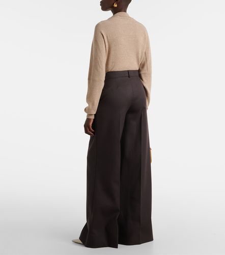 High-rise wool wide-leg pants - Stella McCartney - Modalova