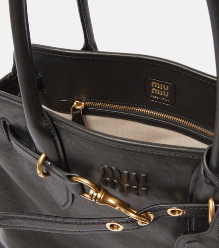 Aventure Medium leather tote bag - Miu Miu - Modalova