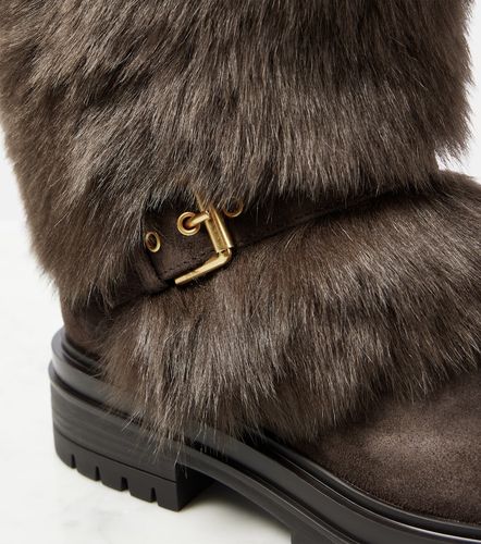 Maverick shearling and suede snow boots - Gianvito Rossi - Modalova
