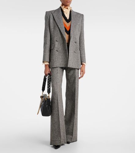 Double-breasted wool-blend blazer - Valentino - Modalova