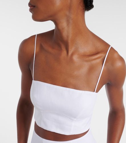 Crop top Blazie de lino - Gabriela Hearst - Modalova