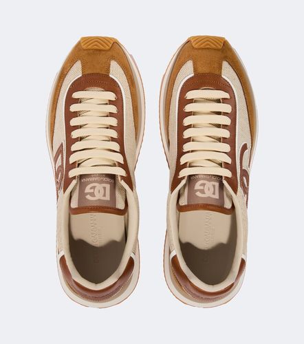 DG Cushion suede-trimmed sneakers - Dolce&Gabbana - Modalova