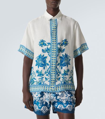 Camicia in lino con stampa floreale - Etro - Modalova