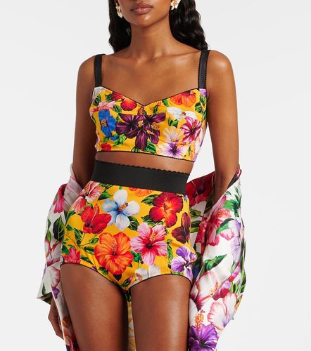 Floral silk-blend shorts - Dolce&Gabbana - Modalova
