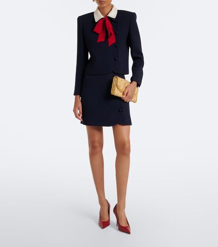 Tie-neck virgin wool jacket - Valentino - Modalova