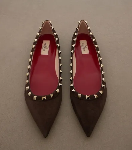 Ballerine Rockstud in suede - Valentino Garavani - Modalova