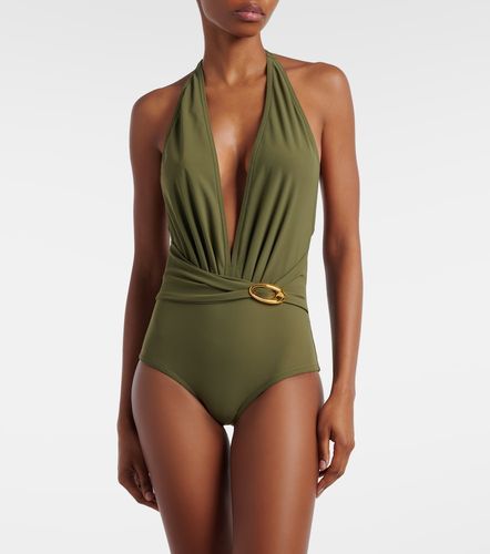 Solid embellished swimsuit - Karla Colletto - Modalova