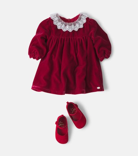 Bebé - vestido de terciopelo con encaje - Tartine et Chocolat - Modalova