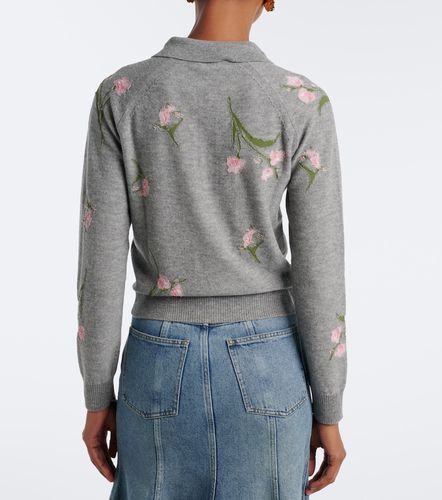 Pullover in lana a intarsi floreali - Erdem - Modalova