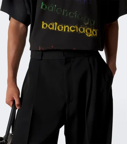 Wool twill barrel-leg pants - Balenciaga - Modalova