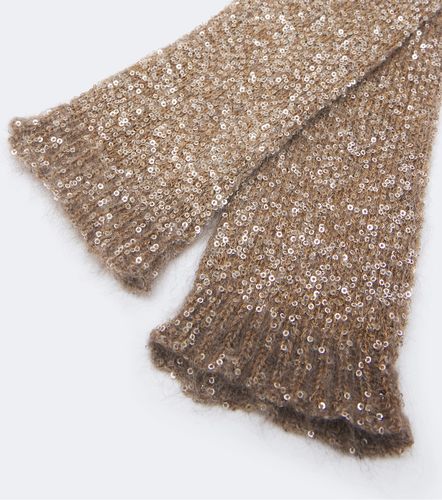 Handschuhe aus Strick mit Pailletten - Brunello Cucinelli - Modalova