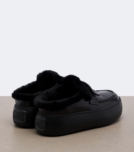 Mules platform in vernice con shearling - Roger Vivier - Modalova