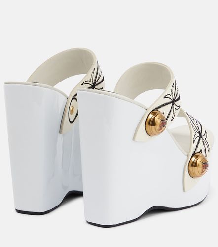 Embroidered leather wedge sandals - Pucci - Modalova