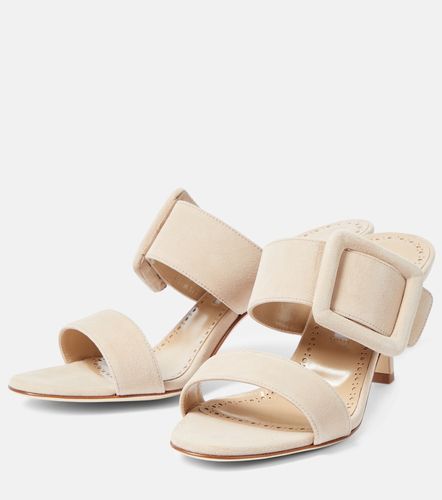 Manolo Blahnik Gable suede sandals - Manolo Blahnik - Modalova
