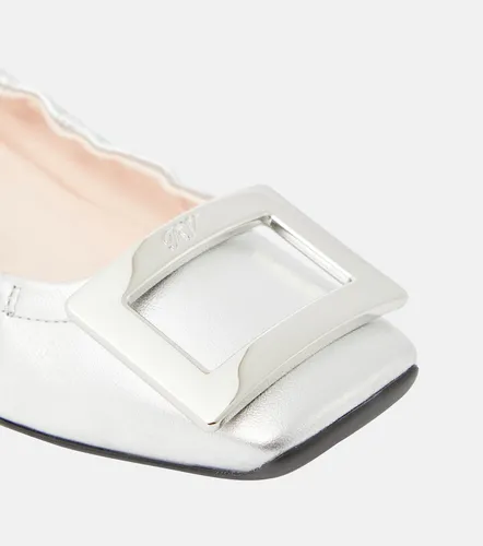 Bailarinas Viv' Pockette de piel metalizada - Roger Vivier - Modalova