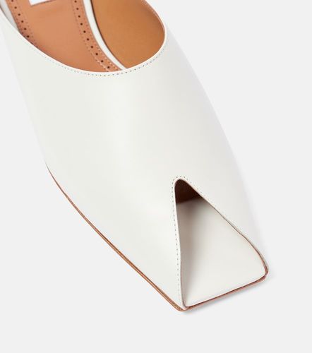 Alaia Leather peep-toe mules - Alaia - Modalova