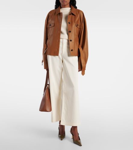 Pantaloni a gamba larga Caden in twill - AG Jeans - Modalova