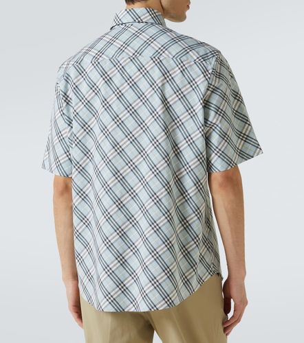 Camisa de algodón con Check - Burberry - Modalova