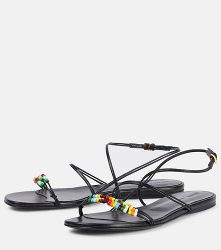 Khaite Loop beaded leather sandals - Khaite - Modalova