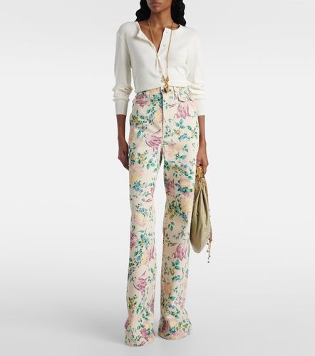 Chloe Floral high-rise flared jeans - Chloe - Modalova