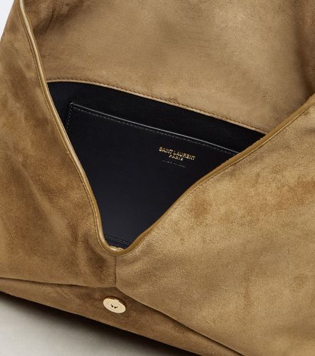 Clutch Cassandre Large in suede - Saint Laurent - Modalova