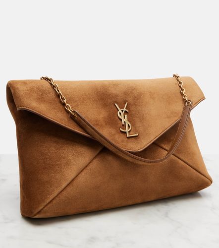 Cassandre Large suede shoulder bag - Saint Laurent - Modalova