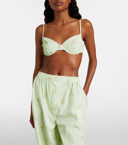 Bralette aus Baumwolle mit Spitze - Prada - Modalova