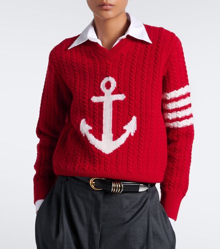 Bedruckter Pullover 4-Bar aus Schurwolle - Thom Browne - Modalova
