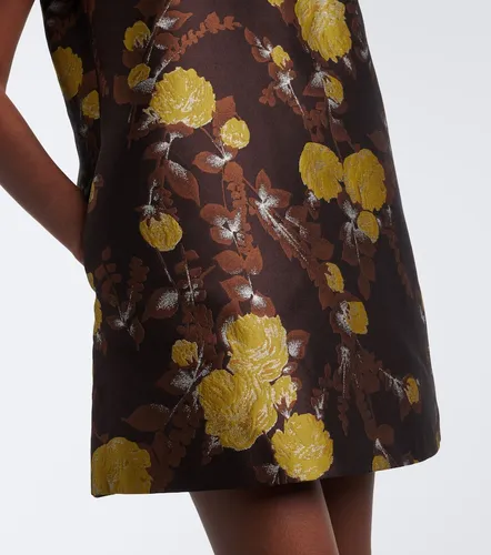 Vestido corto Devon de jacquard floral - La DoubleJ - Modalova