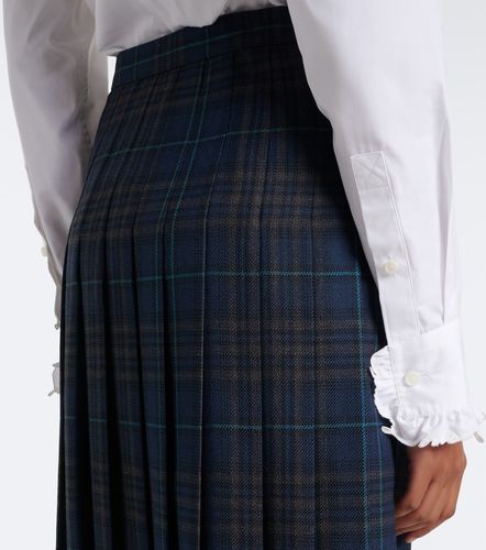 Falda midi a cuadros plisada - Burberry - Modalova