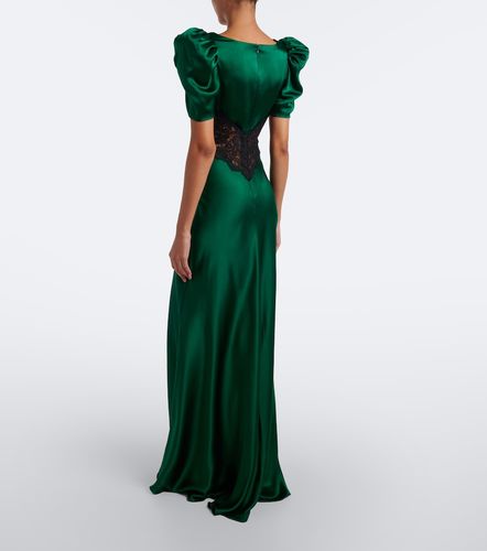 Robe aus Seidensatin mit Spitze - Rodarte - Modalova
