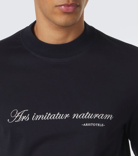 T-shirt in jersey di cotone con stampa - Brunello Cucinelli - Modalova