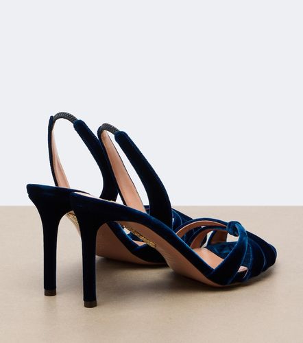 Sandali slingback Tati in velluto - Aquazzura - Modalova