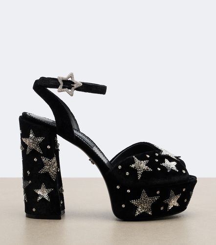 Sandali platform in velluto - Dolce&Gabbana - Modalova