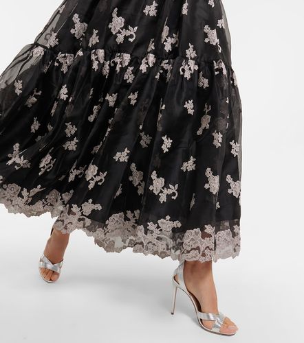 Tabetha floral embroidered silk dress - Erdem - Modalova