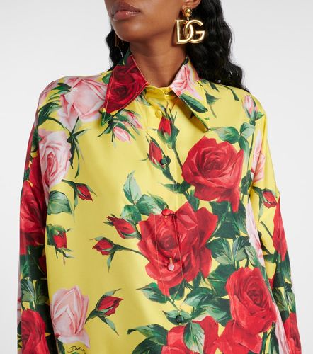 Dolce&Gabbana Camisa de seda floral - Dolce&Gabbana - Modalova