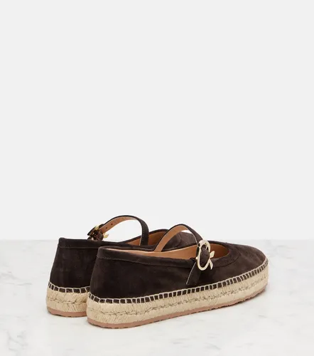 Elda suede espadrilles Mary Jane flats - Gianvito Rossi - Modalova