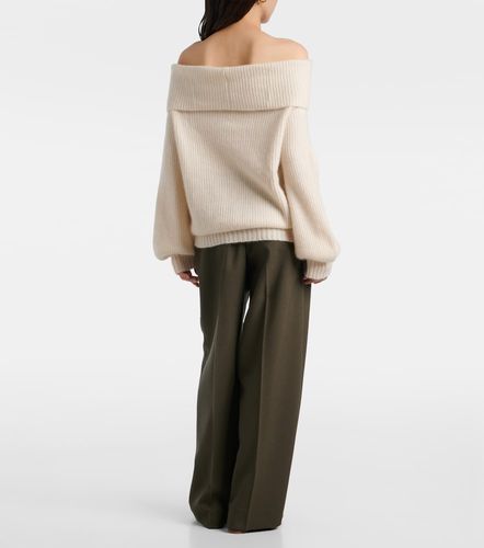 Pullover in cashmere e seta con scollo off-shoulder - Jardin des Orangers - Modalova