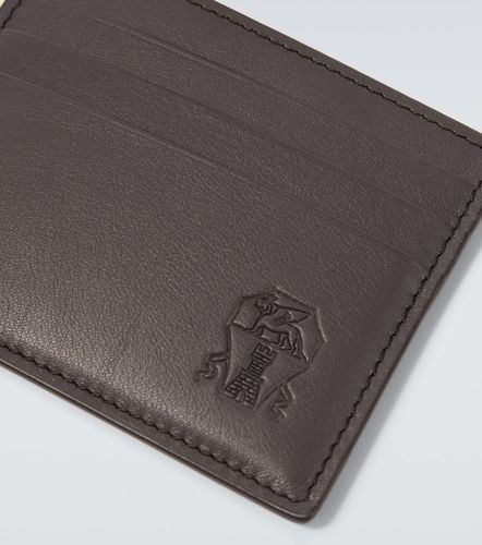 Logo debossed leather card holder - Brunello Cucinelli - Modalova
