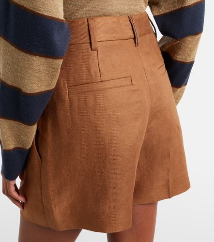 Bermudas de lino de tiro medio - Brunello Cucinelli - Modalova