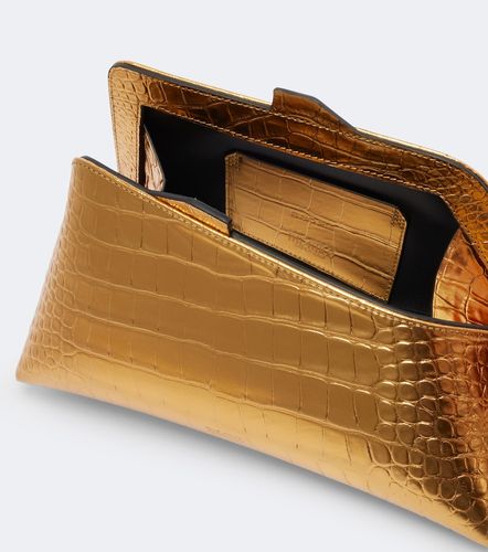 PM Small croc-effect leather clutch - The Attico - Modalova