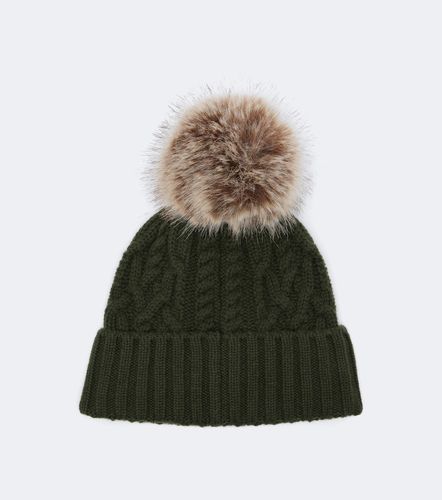Cable-knit wool and cashmere beanie - Moncler - Modalova