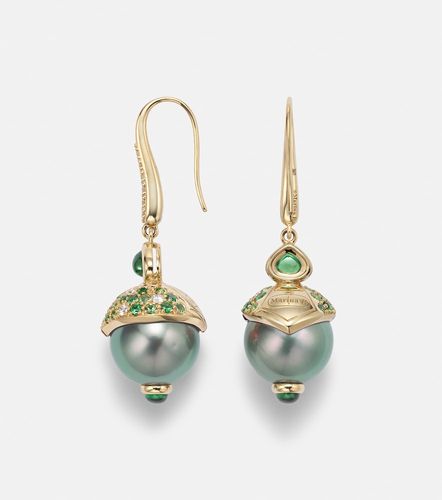 Servera 18kt drop earrings with gemstones - Marina B - Modalova