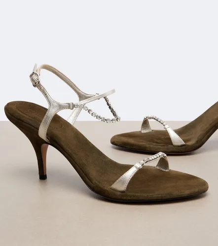 Zia embellished metallic leather sandals - Chloe - Modalova